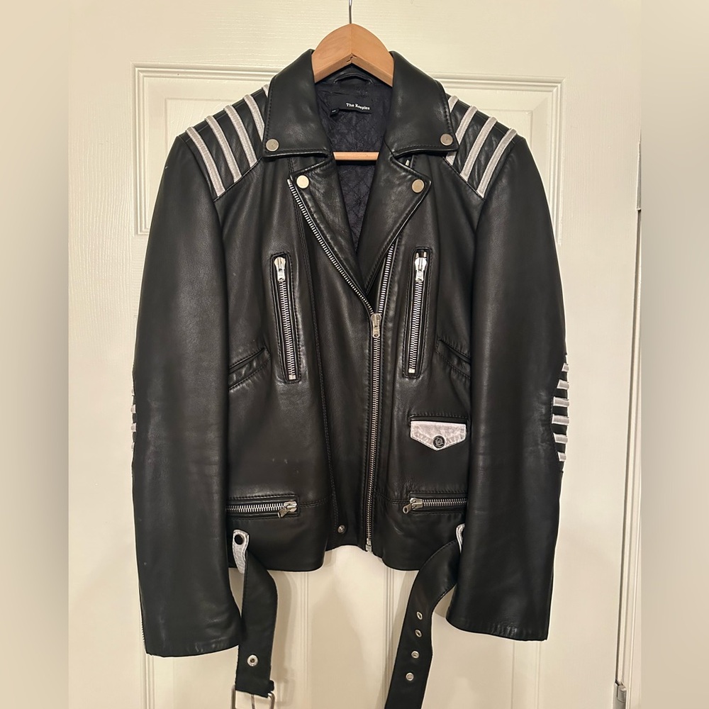The Kooples Leather Moto Jacket
